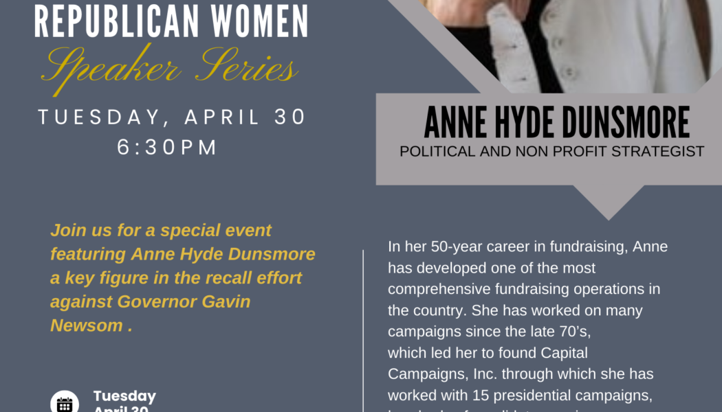 GSRW Presents Anne Hyde Dunsmore April 30, 2024