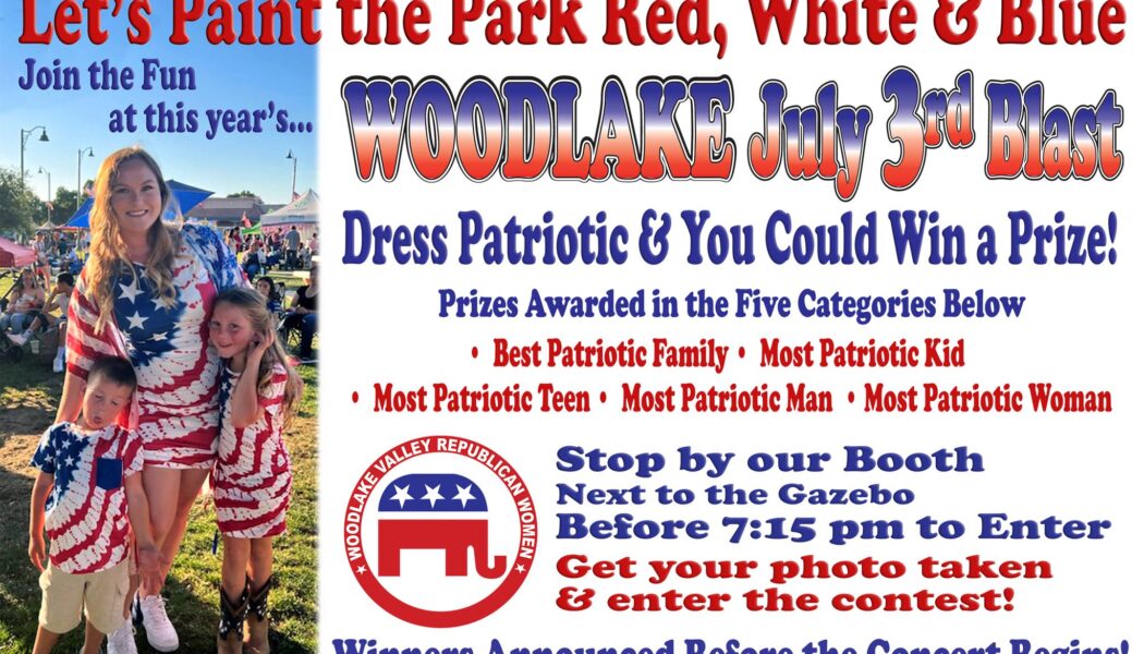 Woodlake Valley Republican Women Patriotic Outfit Contest at the Woodlake July 3rd Blast