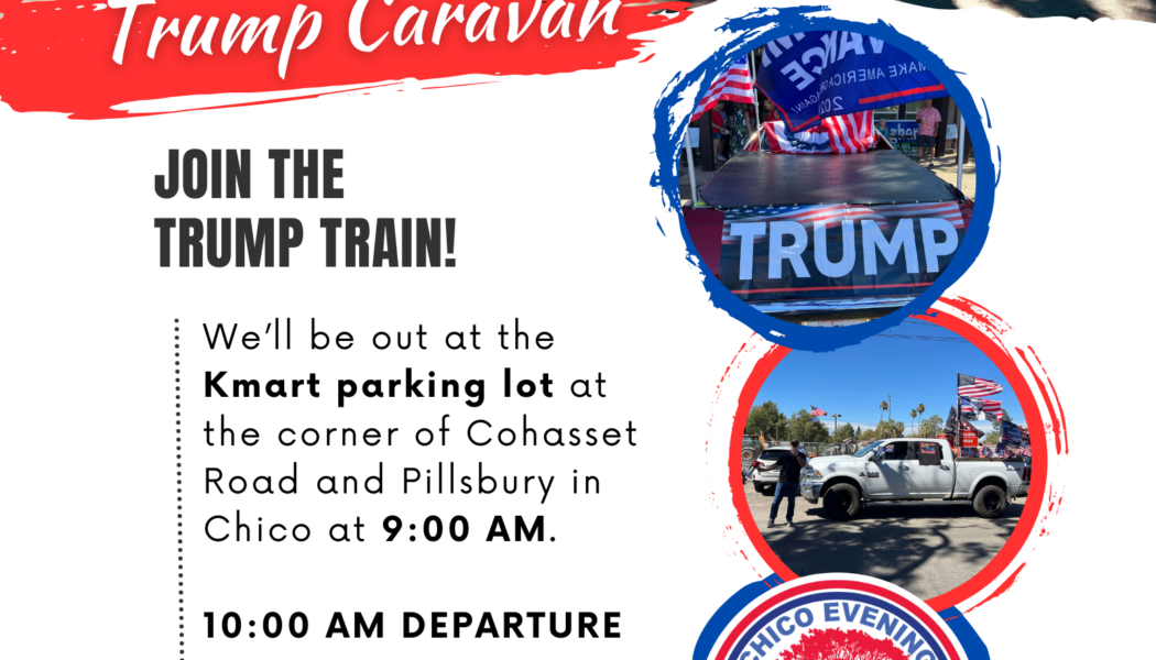 Chico Evening Republican Women Trump Caravan Sept 14