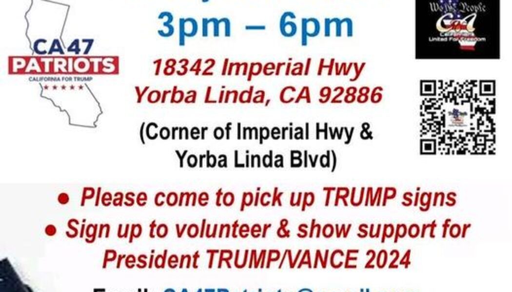 Yorba Linda Trump Caravan August 16